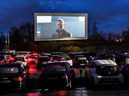 cars at drive in theater