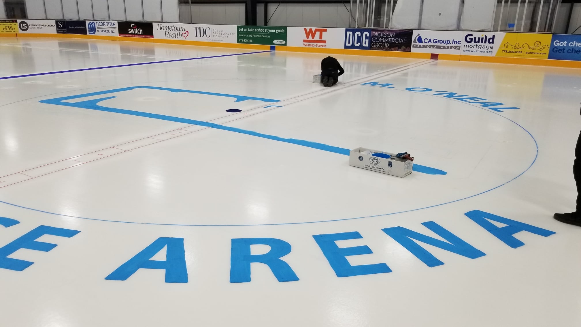 reno ice rink being prepared for opening