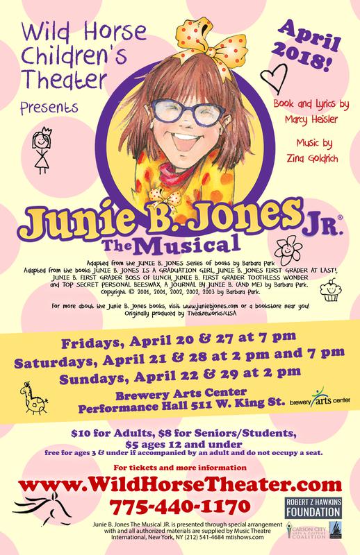 Junie B Jones Jr The Musical Wild Horse Children S Theater Nevada Events