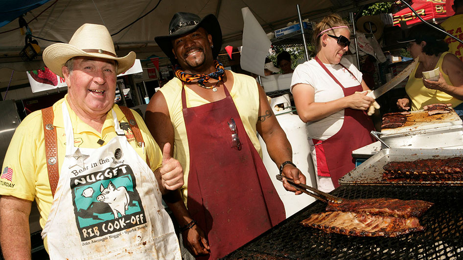 BEST IN THE WEST NUGGET RIB COOKOFF Victorian Square Nevada Events