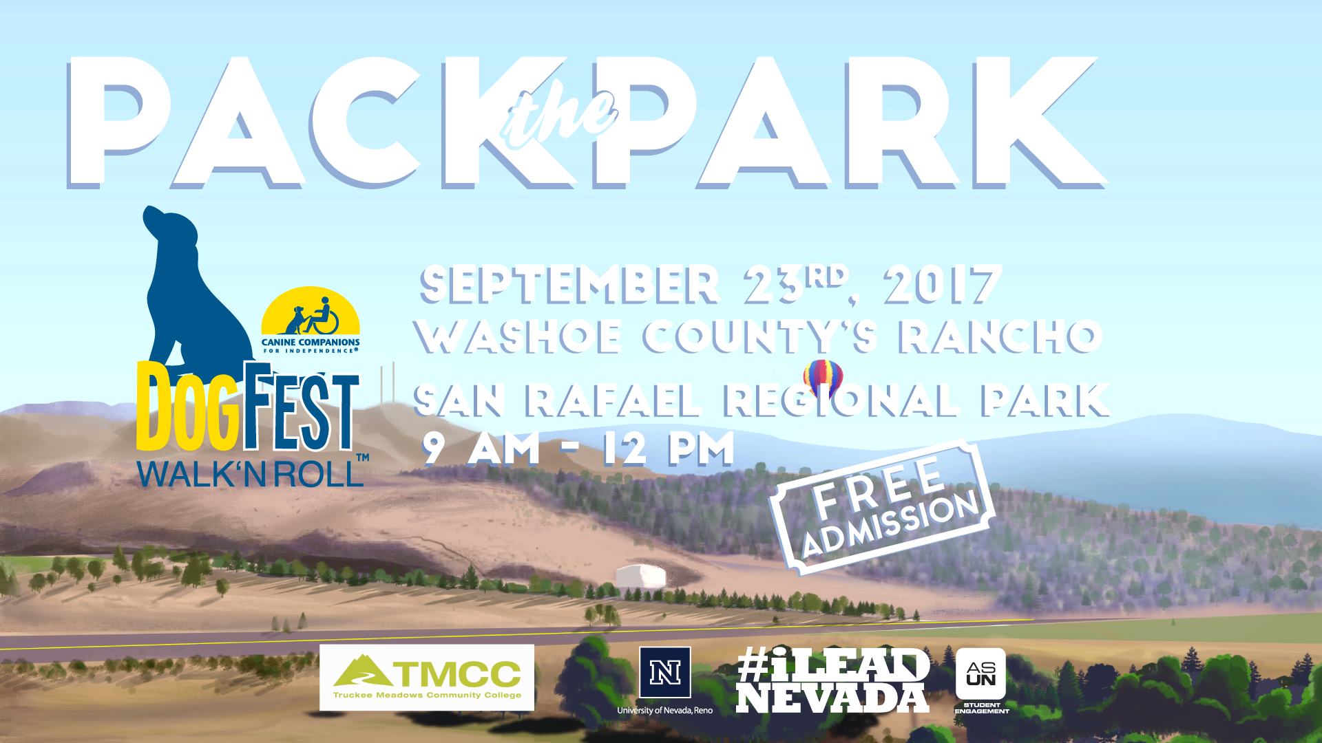 Pack the Park Fall Community Day University of Nevada Reno Nevada