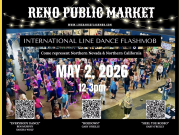 Reno Public Market, International Line Dancing Flash Mob