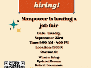 Carson City Events, Manpower Job Fair