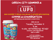 Carson City Chamber of Commerce, Coffee & Conversation at Cucina Lupo w/Networking BINGO