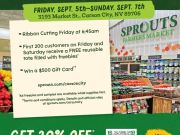 Carson City Events, Grand Opening Weekend: Sprouts Farmers Market