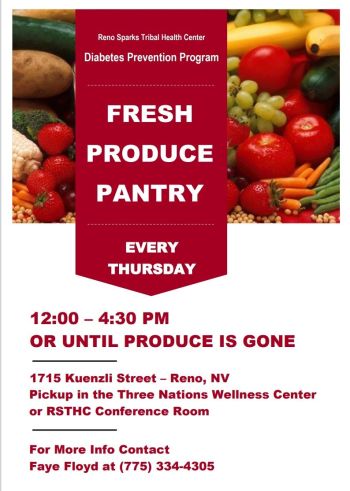 Reno-Sparks Indian Colony, Weekly Food Pantry