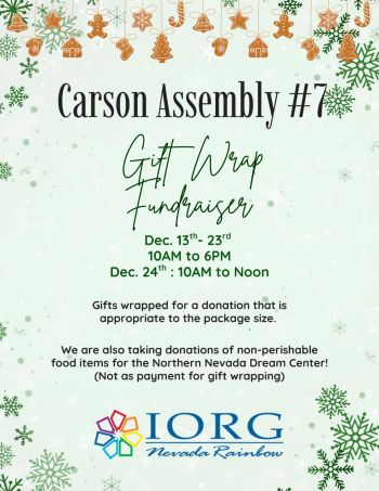 Carson Mall, Gift Wrapping Fundraiser