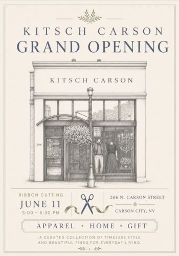Carson City Chamber of Commerce, Grand Opening & Ribbon Cutting at Kitsch Carson