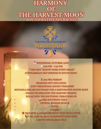 Steamboat Hot Springs Healing Center & Spa, Harmony of the Harvest Moon Sound Bath Experience