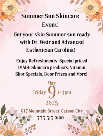 Carson City Events, Summer Sun Skincare Event