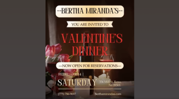 Bertha Miranda's Mexican Restaurant and Cantina, Valentine's Dinner