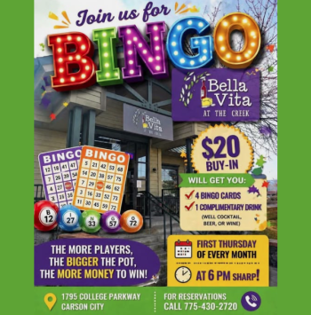 Bella Vita Bistro Carson City, Bingo Night