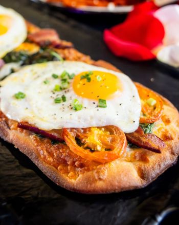 Champagne & Chocolate, Morning Sunrise Flatbread