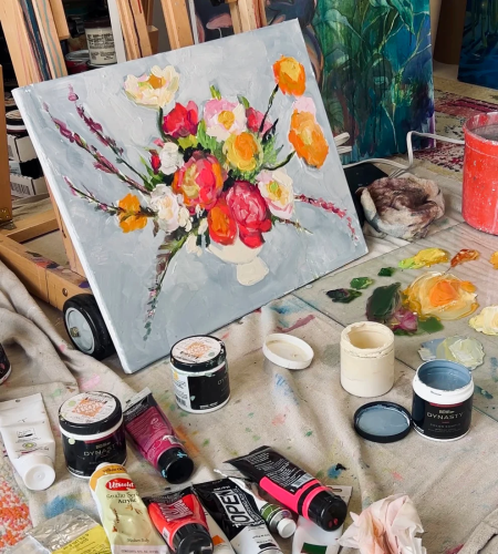 Wandering Wyld, Abstract Floral Painting Workshop