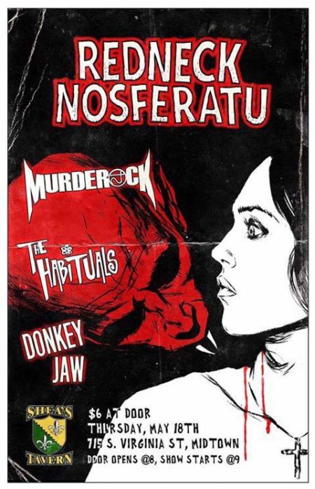 Shea's Tavern Reno, Redneck Nosferatu / Murderock / The Habituals / Donkey Jaw