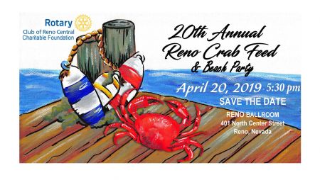 Reno-Sparks Events, 20th Annual Reno Crab Feed & Beach Party