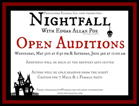 Proscenium Players, Inc., Nightfall Auditions