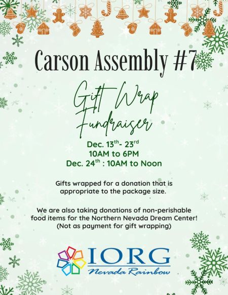 Carson Mall, Gift Wrapping Fundraiser