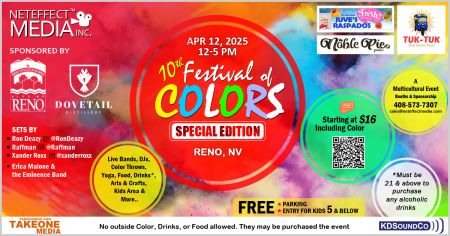 Reno-Sparks Events, 10th Festival of Colors - Special Edition