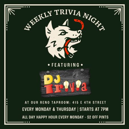 Lead Dog Brewing Co., DJ Trivia