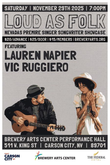 Brewery Arts Center, Loud As Folk presents: Lauren Napier & Vic Ruggiero