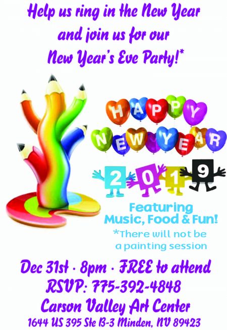 Carson Valley Art Center, New Year's Eve Party!