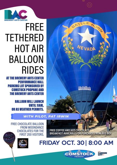 Brewery Arts Center, Free Tethered Hot Air Balloon Rides
