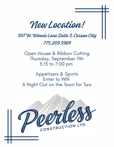 Carson City Chamber of Commerce, Ribbon Cutting: Peerless Construction Ltd.