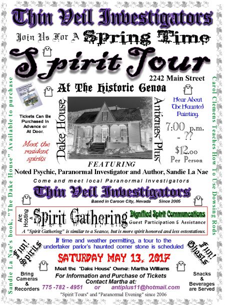 Spirit Tour At The Historic Dake House Sandie S Psychic Stones