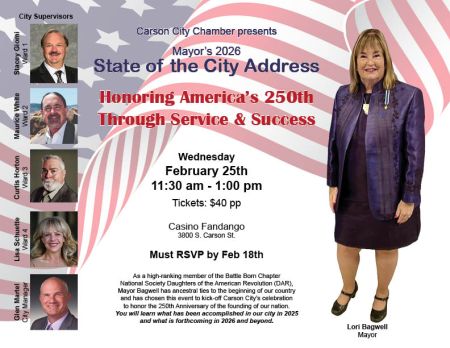 Carson City Chamber of Commerce, Mayor's 2026 State of the City Address