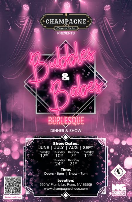 Champagne & Chocolate, Bubbles & Babes Burlesque Dinner