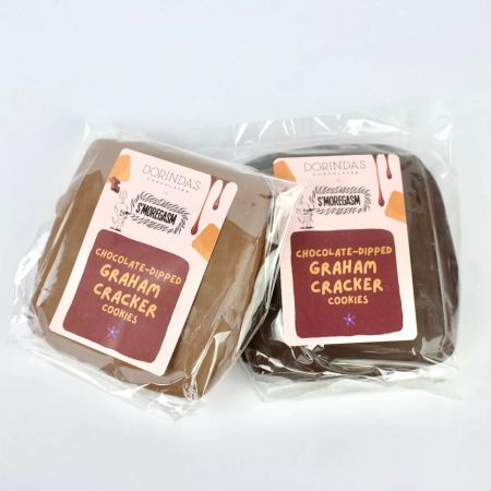 Dorinda's Chocolates, Chocolate Dipped Graham Cracker Cookies